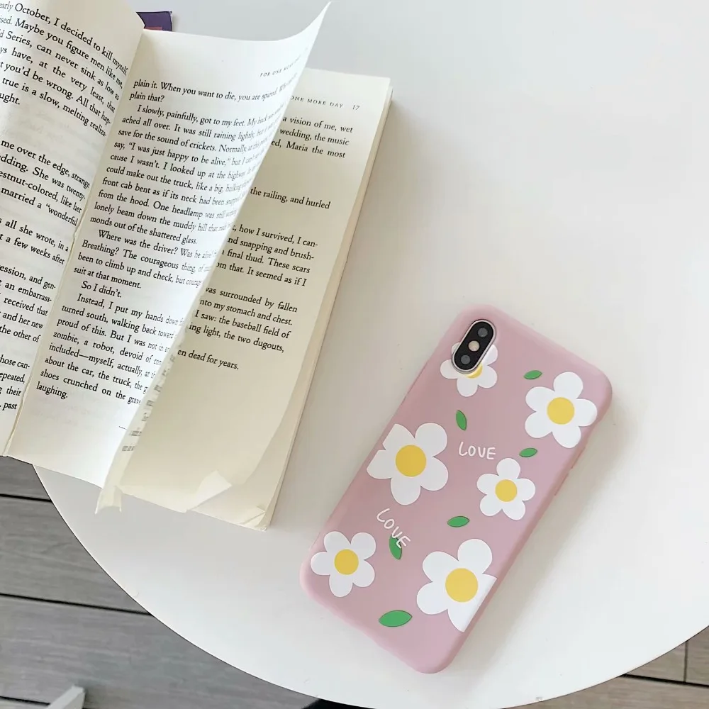 ORYKSZ прекрасный ромашка цветочный ТПУ чехол для телефона iphone XS Max X 6 S 7 8 Plus чехлы XR