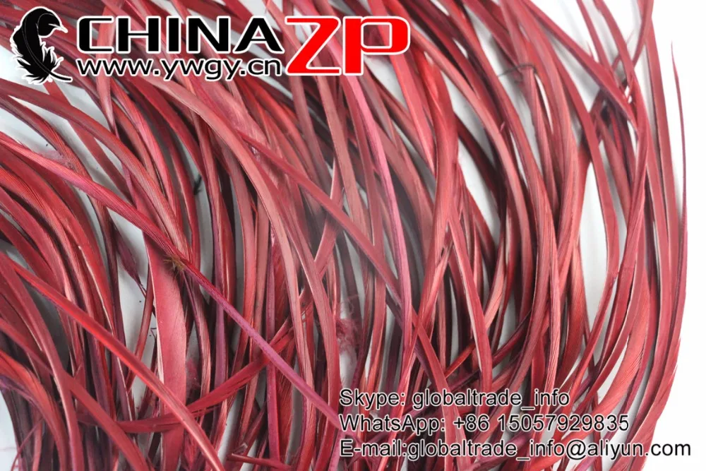 Фото Feathers chinazp 20 ~ 25 см (от 8 до 10 дюймов) яркие гладкие Бургунди окрашенные гусиные биоты перья для праздника и праздника принадлежности DIY ремесло №4
