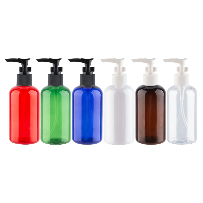 

Пустая Косметическая пластиковая бутылка для шампуня 220 мл с байонетным насосом, контейнеры для домашних животных для жидкого мыла, геля дл...