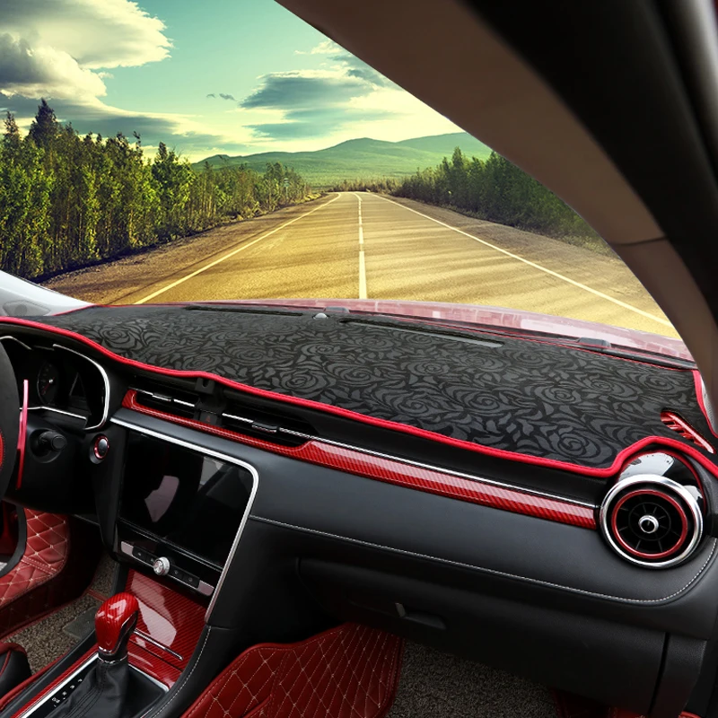 Dashboard защитный коврик подушка тени Photophobism площадку с рисунком розы ковер для MG6 LHD кремнезема гелевый коврик автомобильные аксессуары