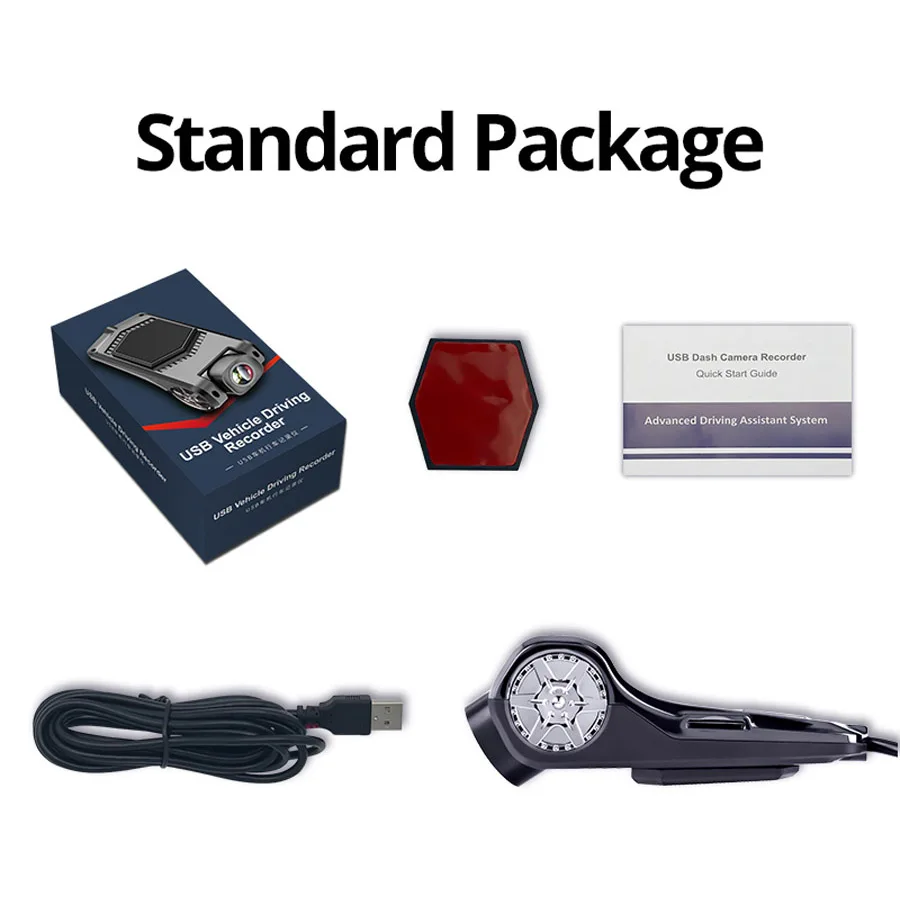 WHEXUNE ADAS Автомобильный видеорегистратор камера с USB разъемом HD 1080P LDWS для Android OS system