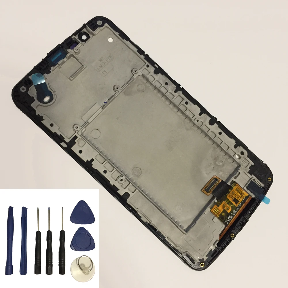 Для LG K10 TV K10TV K430TV K410TV сенсорный экран и ЖК дисплей с IC on flex (не для LTE) сборка + рамка