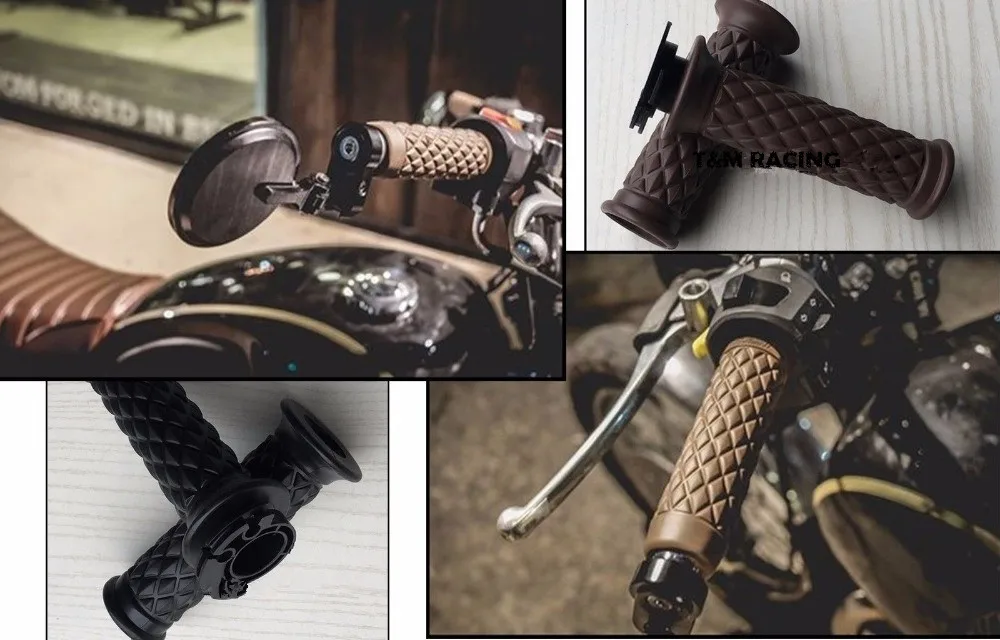 Руль 7/8 ''рука GripW Бар Конец Triumph Bonneville/T100/SE/скремблер/Thruxton|Руль велосипеда| |