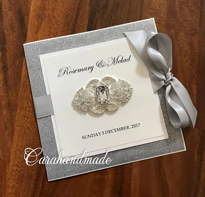 Романтическое блестящее Свадебное приглашение на заказ CA0788|invitations|invitation wedding |