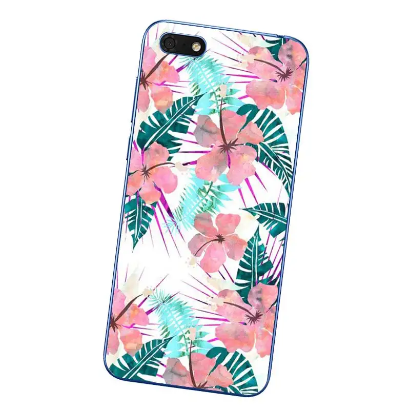 N250 Art Leaf Soft TPU Silicone Case Cover For Huawei Honor 8C 8X 9 10 20i V10 V20 Note10 Max Lite Magic2 |