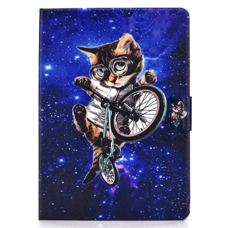 Чехол с милым котом для huawei MediaPad T5 10 AGS2-W09/L09/L03/W19 10," чехол Funda силиконовый чехол из искусственной кожи с откидывающейся крышкой+ подарок