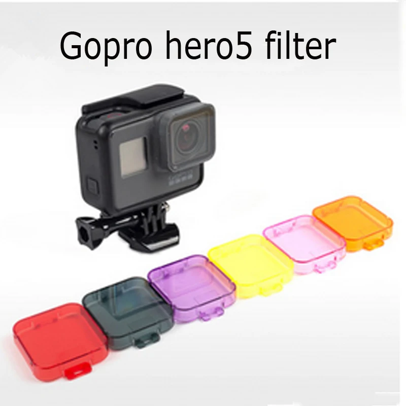 Аксессуары для экшн камеры Go Pro Hero7 водонепроницаемые фильтры корпус дайвинга