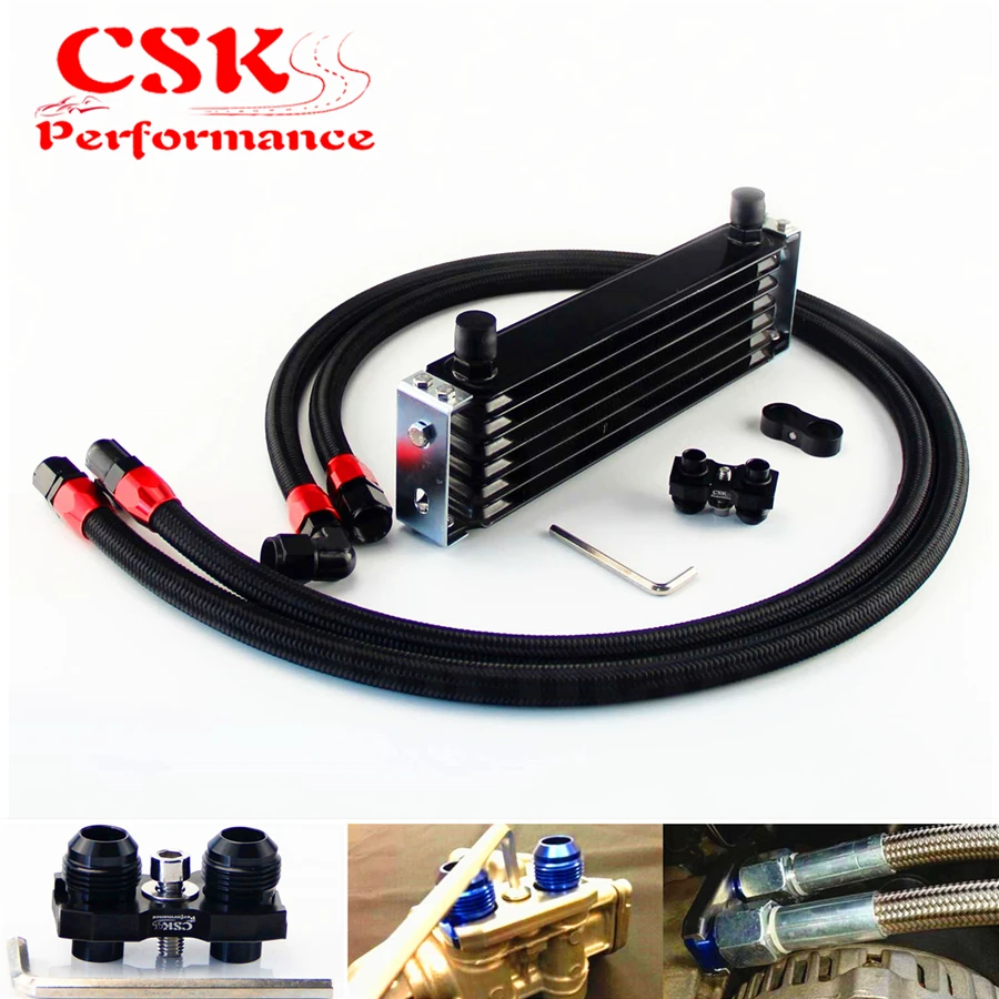 Комплект масляного радиатора для BMW E36 E46 Euro E82 E9X 135 10AN|oil cooler kit|cooler kitracing oil coolers |
