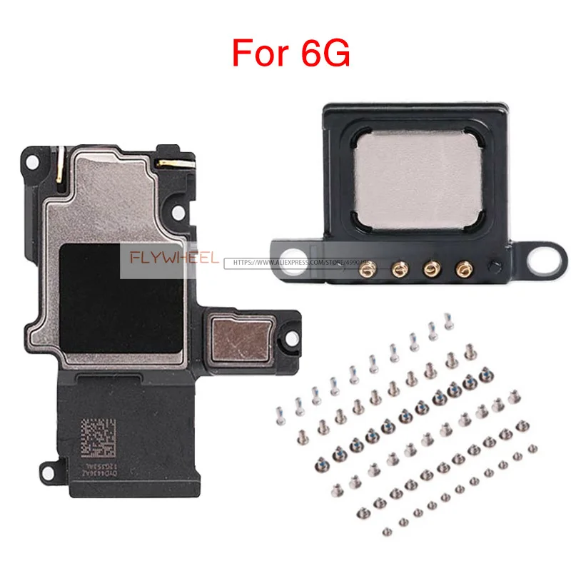 10 комплектов динамик звонок звуковой сигнал гибкий кабель для iPhone 5 5S 5C 6 6S 7 8 Plus X и