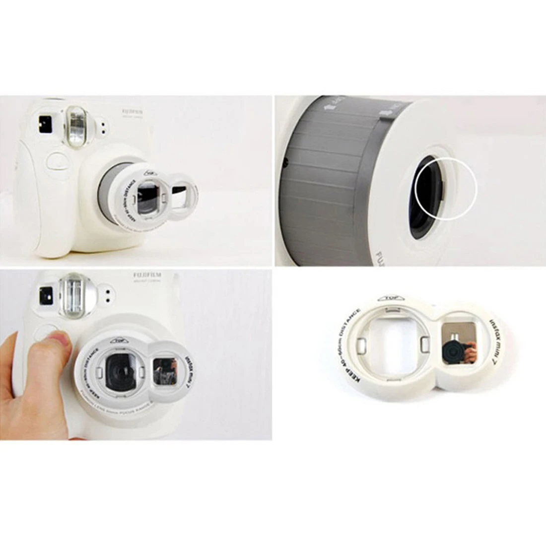 Крупным планом объектив зеркало для съемки селфи для Fujifilm Instax Mini 8 9 Mini 7S мгновенная пленка камера подставка для крупным планом объектив многоцветный