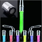 7 цветов RGB подстветка которая меняет цвет Светодиодный водопроводный кран светильник душ кран головы Кухня Давление Сенсор Ванная комната аксессуар