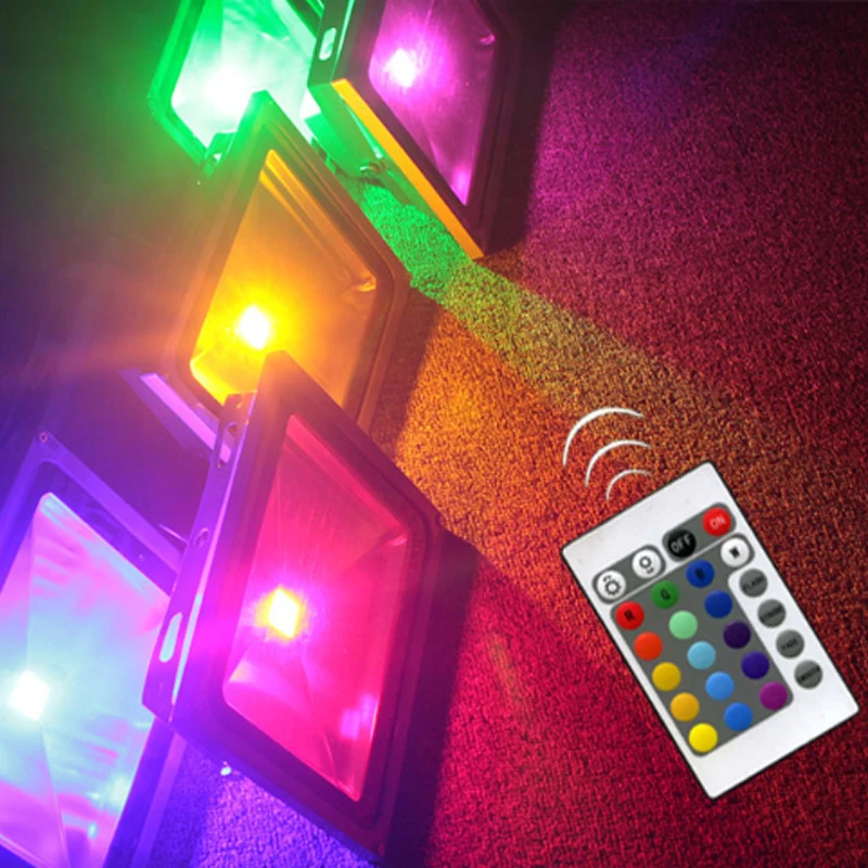 Горячая продажа RGB IP65 10 Вт 20 30 50 Светодиодный прожектор отражатель светодиодный