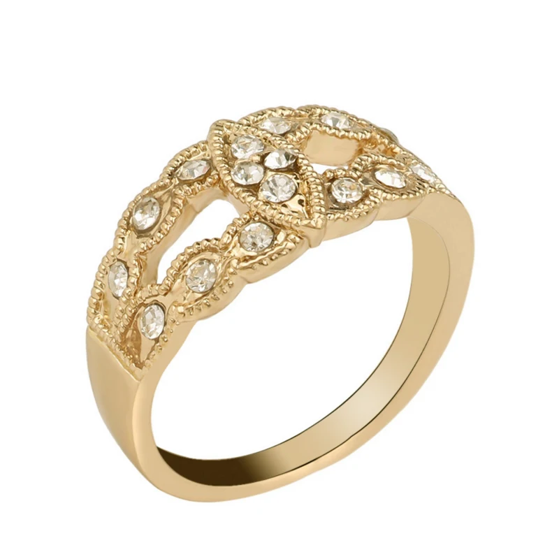 

2018 New Antique Ring Exquisite Hollow Leaves for Women Ring Wholesale