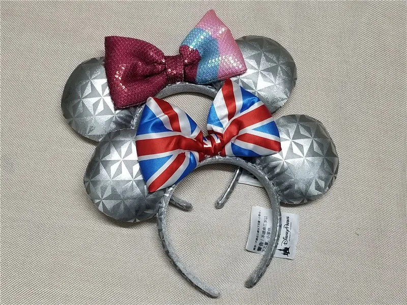 Повязка на голову с Минни Маус ушками Epcot пузырьковой резинкой космический