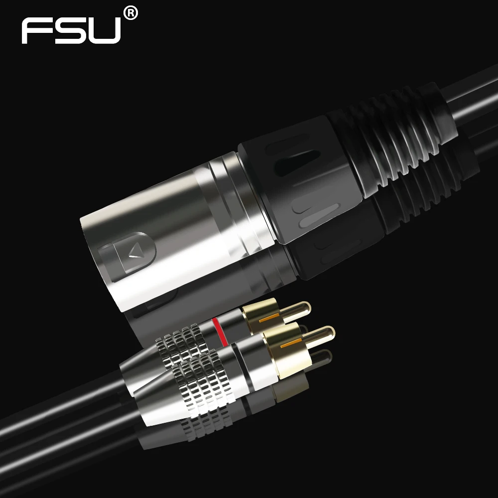 Кабель для микрофона XLR штекер RCA аудио кабель миксер 1 м 5 2 3 8 м|audio cable|to rcamale audio cable |