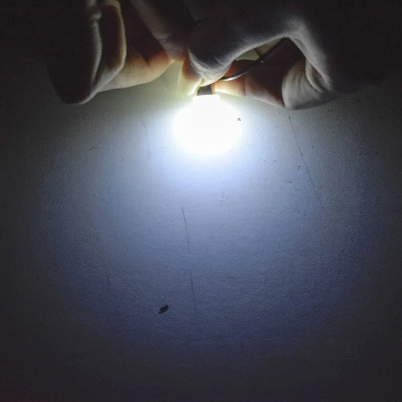 Оптовая продажа 100 шт. керамические светодиодные лампы T4W BA9S COB для салона