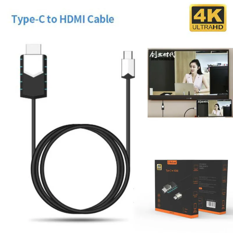 Новый кабель Mirscreen TC03 с Type C на 4K HDMI 1080P Full HD мгновенная проекция подключения