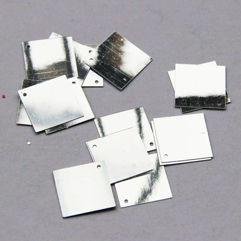 Новинка! 220 шт./лот 21 мм Большая квадратная плоская Рассыпчатая блестка для шитья