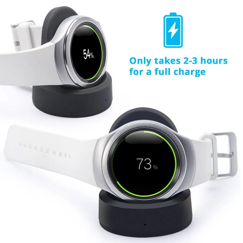Беспроводная док станция для быстрой зарядки Samsung Gear S3 Classic с USB кабелем зарядное