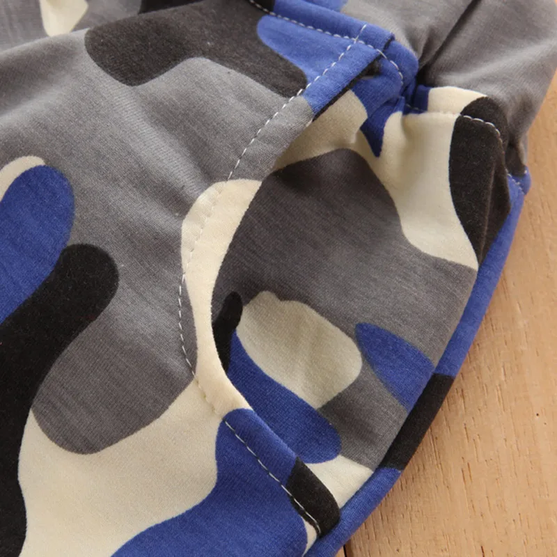 Камуфляжные Хлопковые Штаны шаровары для мальчиков спортивные Лоскутные штаны