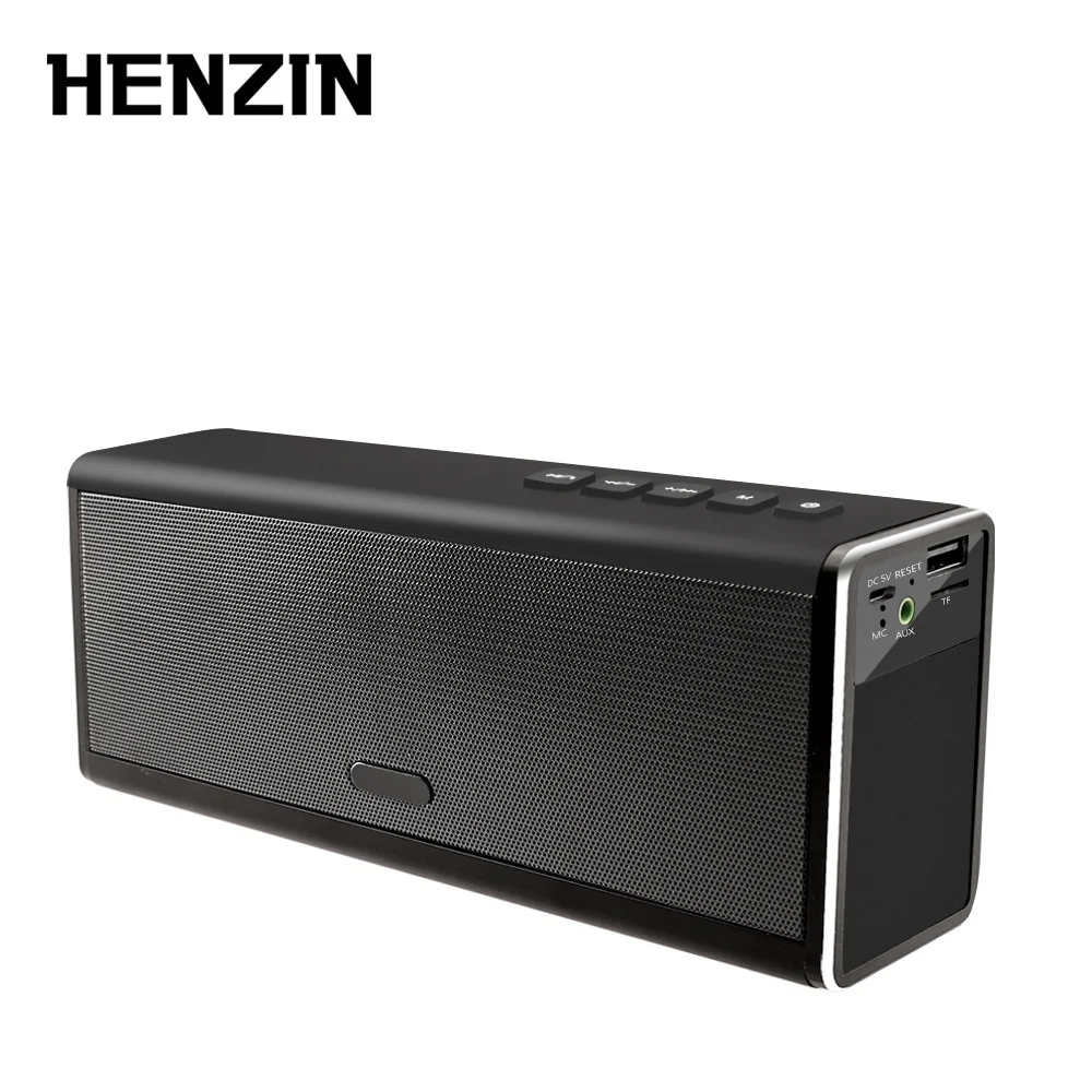 

HENZIN 20W Wireless Bluetooth Speaker Super Bass Column HIFI Stereo TF Card AUX Hands-free Calling 4000mAh Power Bank for iPhone