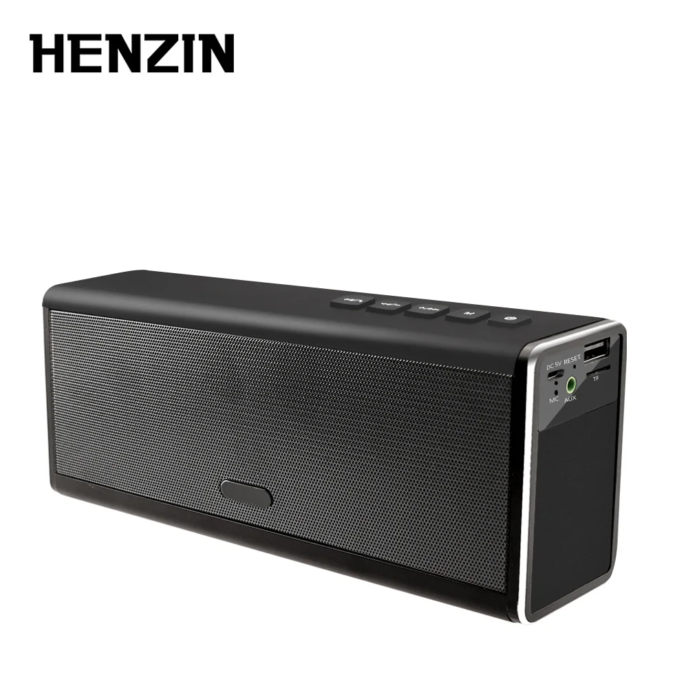 Беспроводная Bluetooth колонка HENZIN 20 вт супер бас HIFI стерео TF карта AUX громкая связь