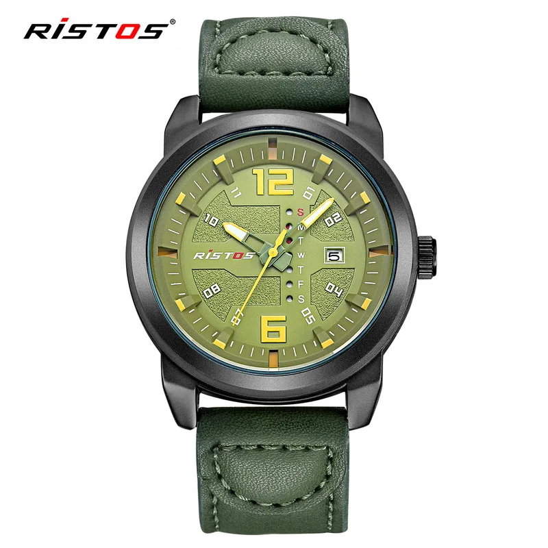 Reloj Hombre 2017 RISTOS модные Повседневное спортивные мужские часы Стиль Военная