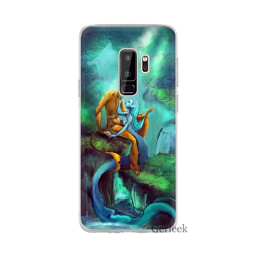 Чехол Desxz Mermaid Love для Samsung Galaxy S3 S4 S5 S6 S7 Edge S8 S9 S10 Plus S10e | Мобильные телефоны и