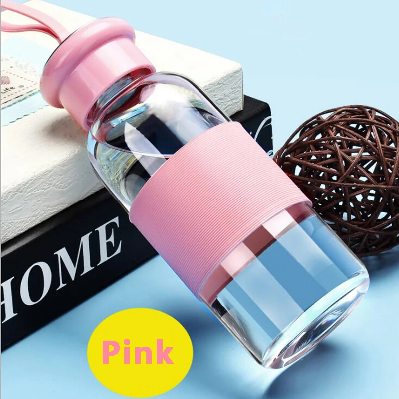 320 мл/420 мл портативная Спортивная стеклянная бутылка для воды герметичный стакан