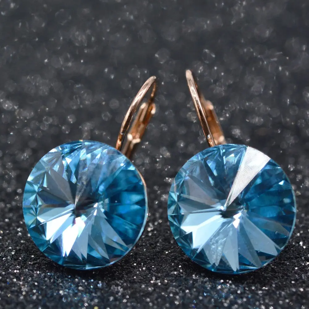 Роскошные ювелирные изделия bella серьги цвета розового золота с выложенным