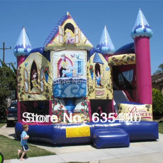 Надувные брезентовые буры с горкой для детей и малышей pvc7x4.5 x 4 м|inflatable bouncer|bouncer