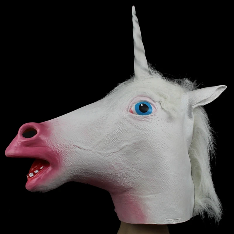 

Белые латексные маски животных Blackburro