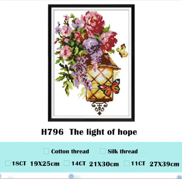 Light of hope Увлечение серии вышивки крестом комплект aida 14ct 11ct граф печати холсты стежков вышивка DIY ручной работы needl - Цвет: Light of hope