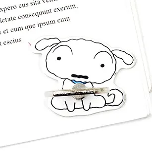 Z Chi-bi Maruko Crayon Shin-chan антиосеннее металлическое кольцо на палец для мобильного телефона с поддержкой фигурной игрушки - Цвет: Z