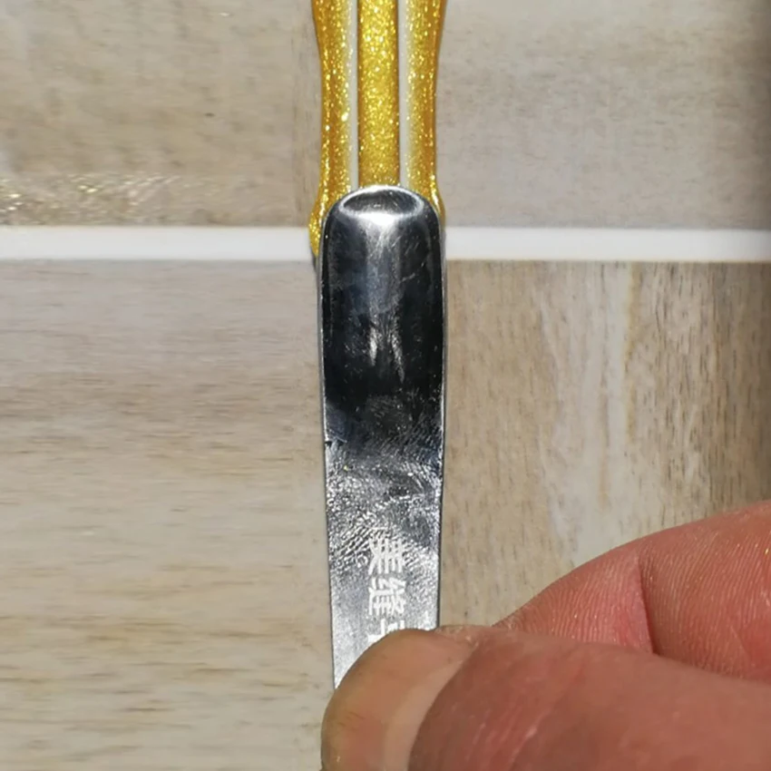 Угловая лопатка Инь Янь из нержавеющей стали для красоты пресс бар шпатлевка нож