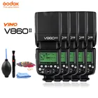 Вспышка Godox V860IIC V860IIN V860IIS V860IIO V860IIF GN60 2,4G HSS TTL для Canon, Nikon, Sony, Olympus, Fujifilm