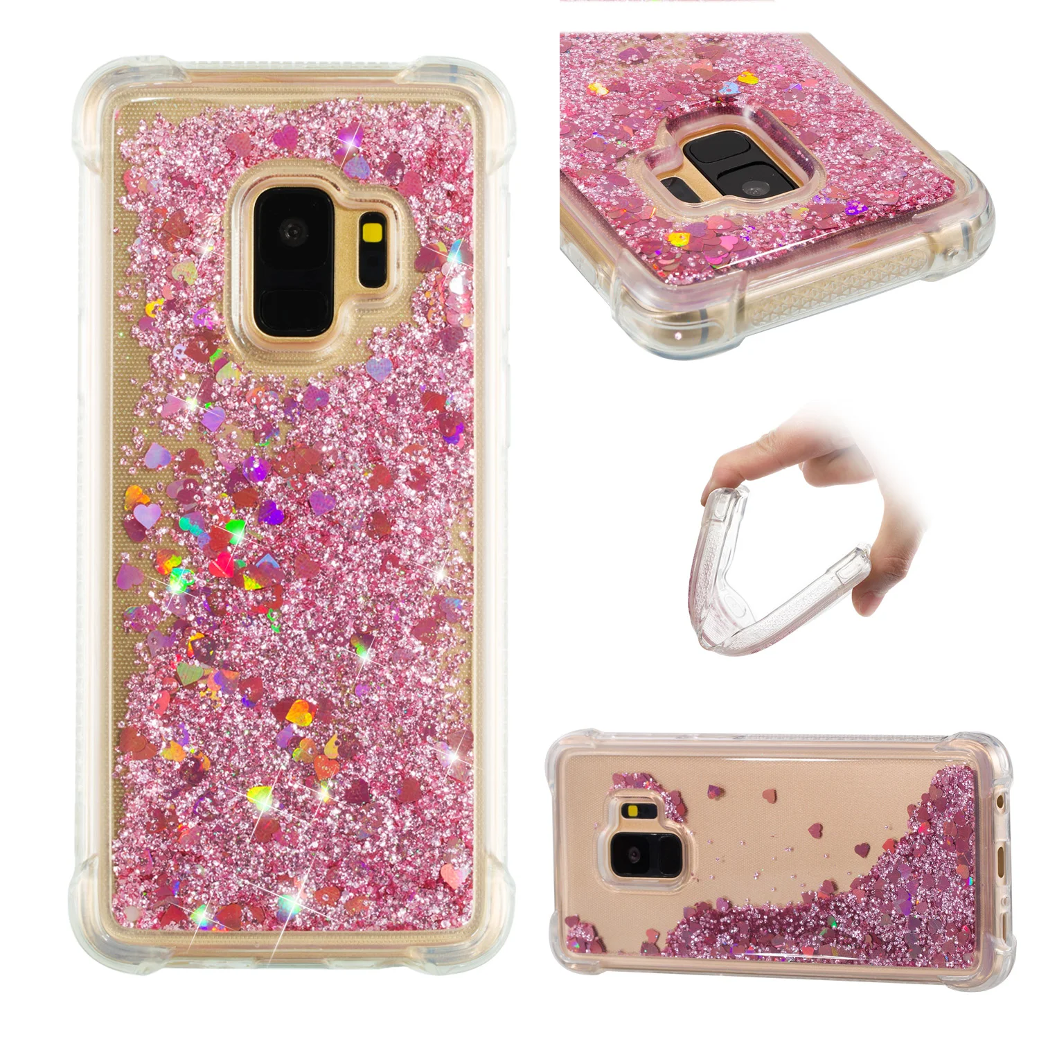 Шикарный чехол для Samsung Galaxy S9 S 9 SM-G960F/DS SM-G960F Мягкий Жидкий динамический SM G960F/DS G960F