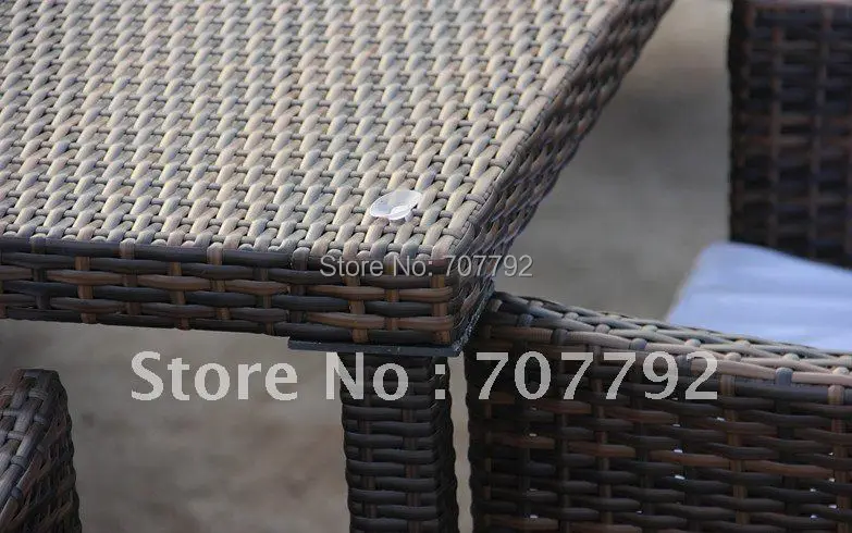 Лидер продаж Круглый уличный садовый компактный ротанговый набор | Мебель