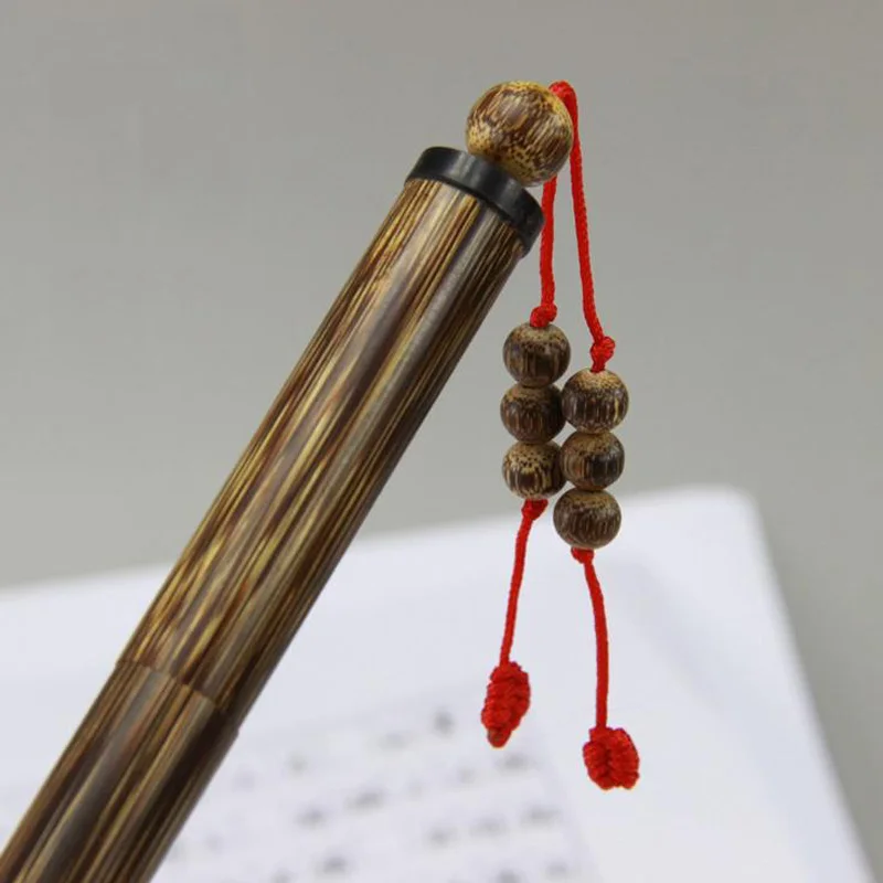 Китайская традиционная ручка ручной работы из бамбука ролик естественного цвета