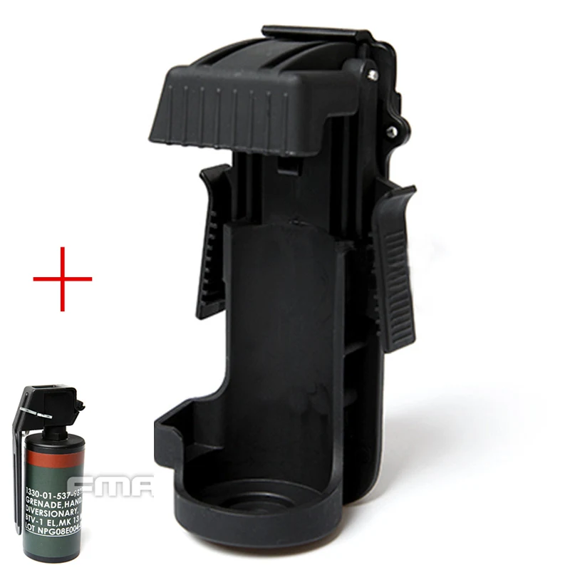 BK FMA Flashbang Stun Gran чехол Кэш с манекеном Molle MK13 быстросъемный Жилет MOLLE триггер держатель Чехол Косплей Охота Вечерние - Цвет: BK