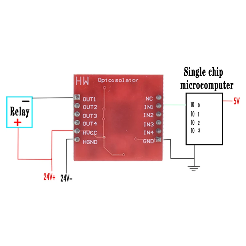 WAVGAT TLP281 4 канальный оптоизолятор IC модуль для Arduino Плата расширения высокий и