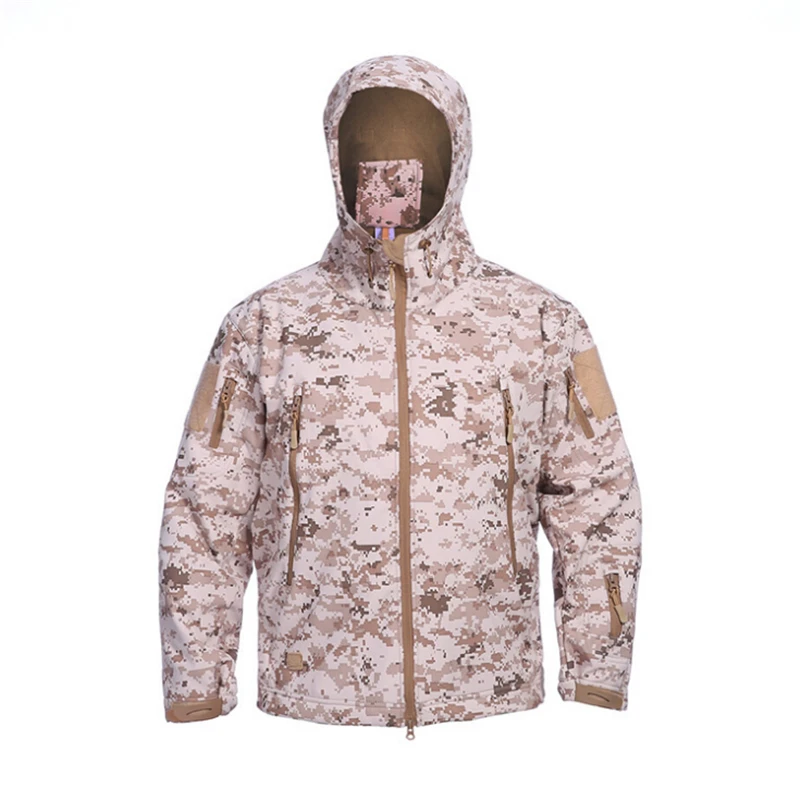Горячая уличная тактическая походная софтшелл куртка мужская армейская