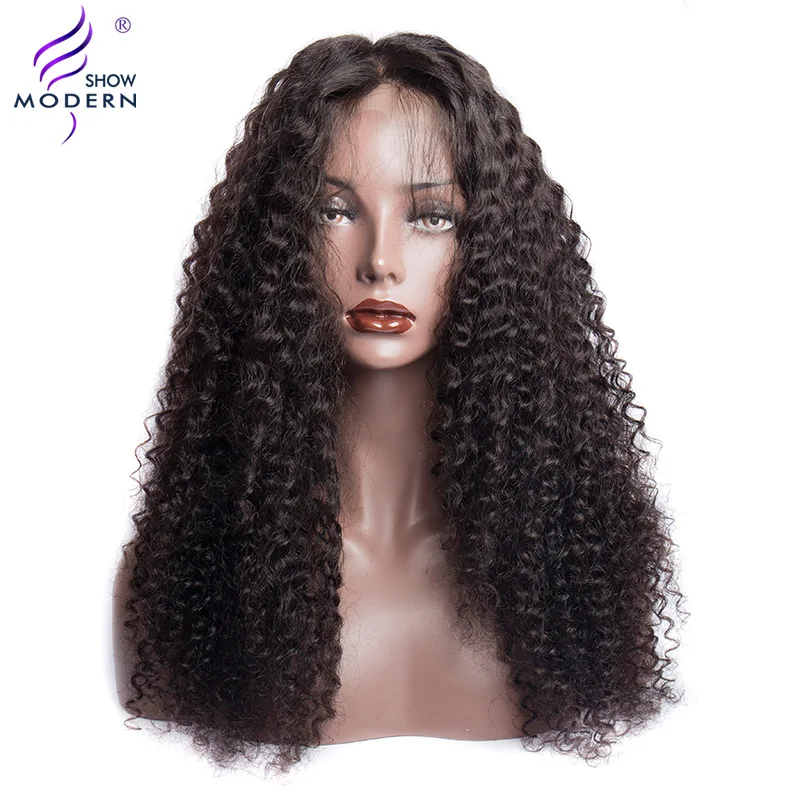 Curly Lace Closure Human Hair Wigs 4*4 Lace Closure Wig Brazilian High Radio Remy Human Hair Wig Pre Plucked Modern Show