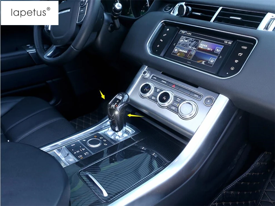 Аксессуары для RANGE ROVER Sport углеродное волокно стиль печати шестерни отделка для переключения передач Ручка литья крышка комплект