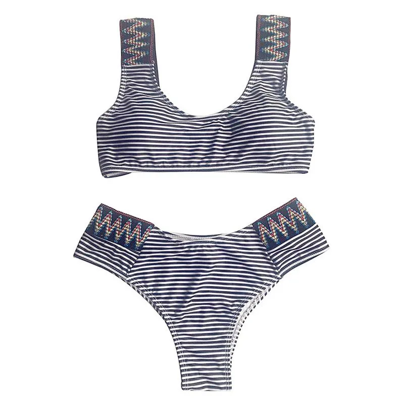 SAKKUS 2019 Sexy Halter Bikinis Women Sport Swimsuit Push Up Swimwear High Waist Retro Bikini Set Tankini Bathing Suits |