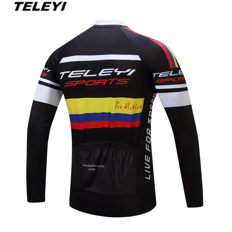 2019 черная велосипедная длинная Джерси Мужская одежда для велоспорта весна осень