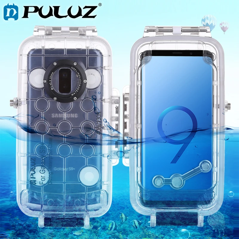 PULUZ 40 м/130 футов защитный чехол для телефона подводного плавания и Сноркелинга Galaxy
