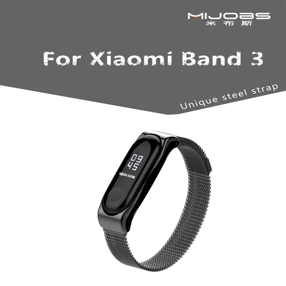 Mi Группа 3 Браслет Для Сяо mi band3 Магнитная металлический ремешок Ремешок