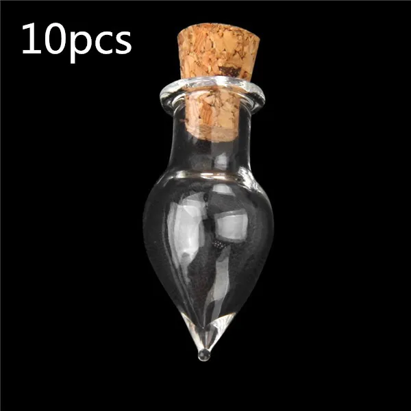 10 шт Мини-Корк пробки Стекло бутылки капли в форме баночки бутылочки с