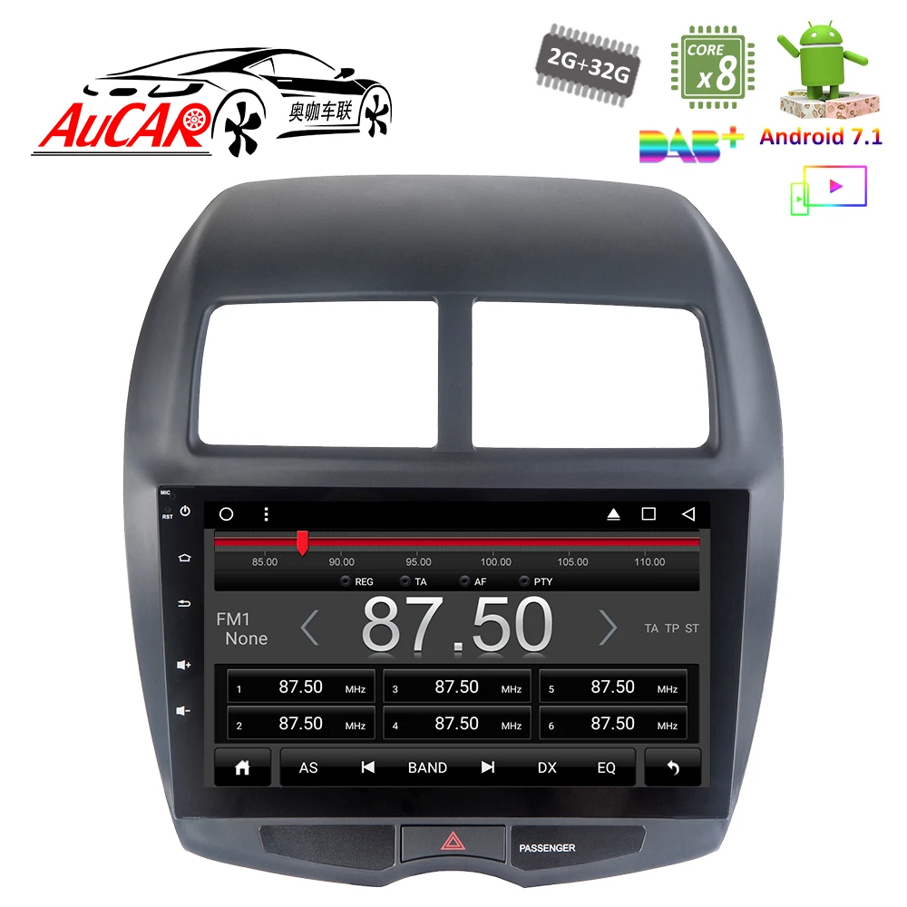 Android 7 1 10 "Автомобильный dvd-плеер GPS навигационная система для Peugeot 4008 2012 2013 1024*600